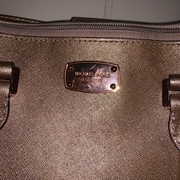 Michael Kors Rose Gold Purse - Picture 3 of 5